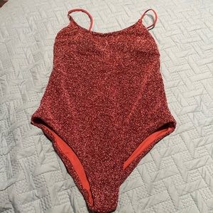 Copper one piece swim